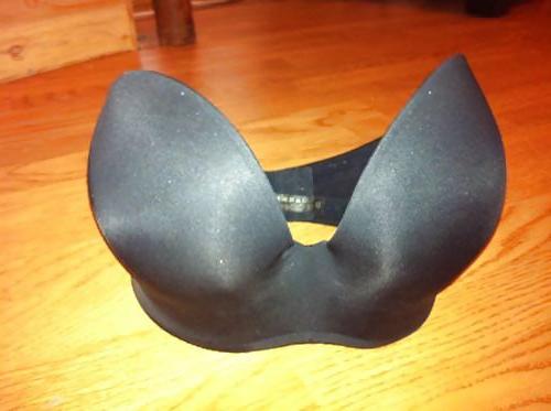 25P Used black bra