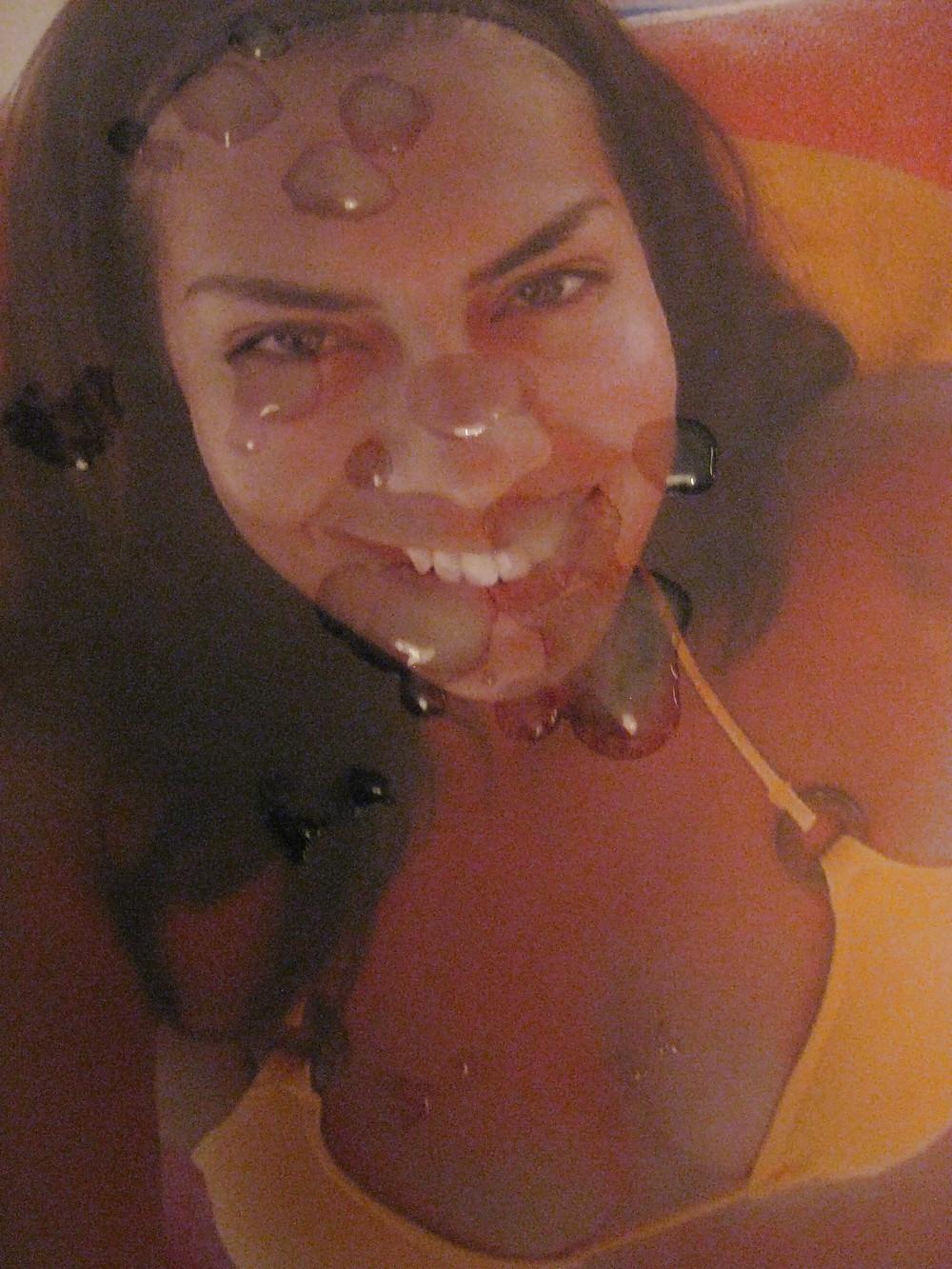 8P Gman Cum on Face on a Sexy girl