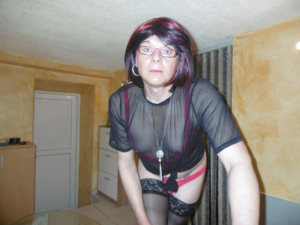 25P Transparent  with red bra and panties
