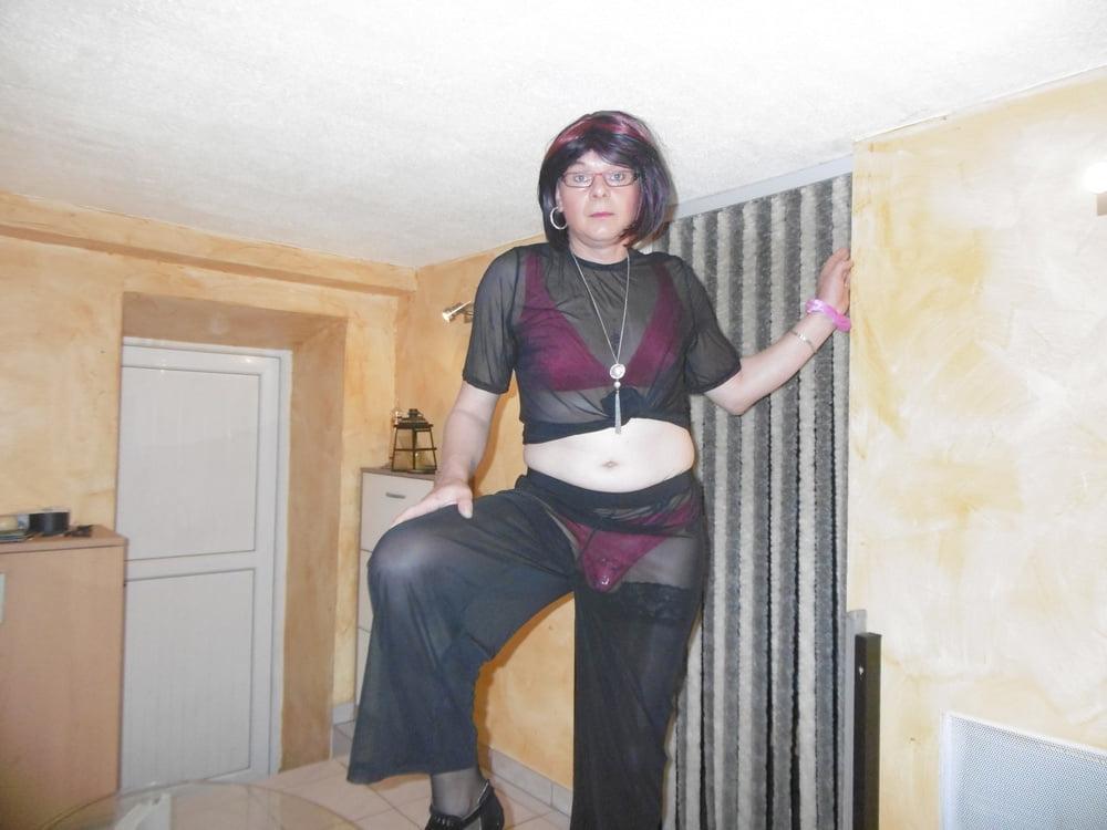 25P Transparent  with red bra and panties
