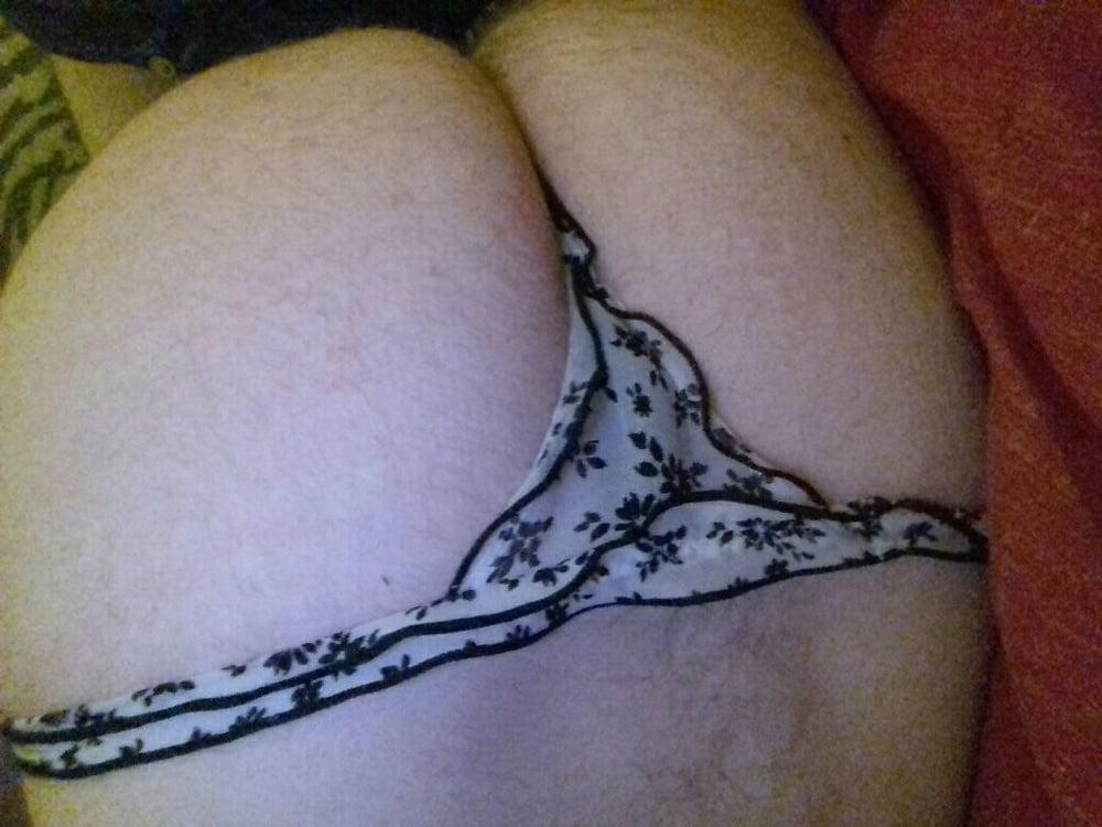 5P Sexy White And Black Flowers Thong and Bra X