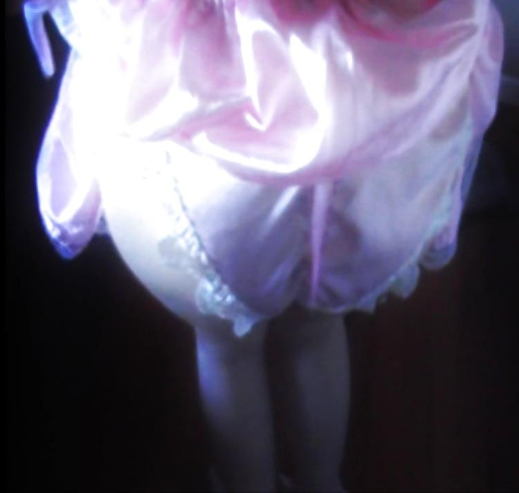 25P Satin panty princess needs to trained