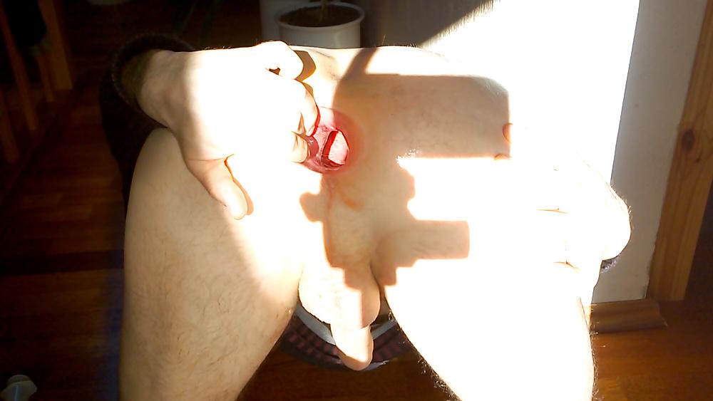 8P After 4 month break, opening my asshole to a gape part2