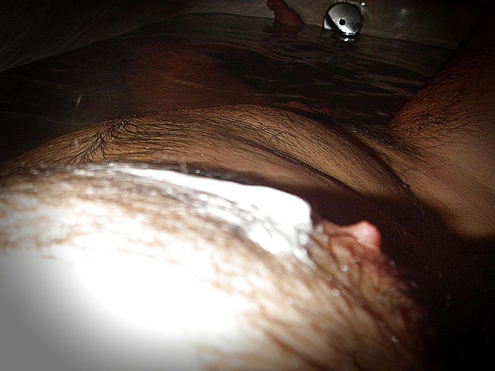 25P Small cock having a bath