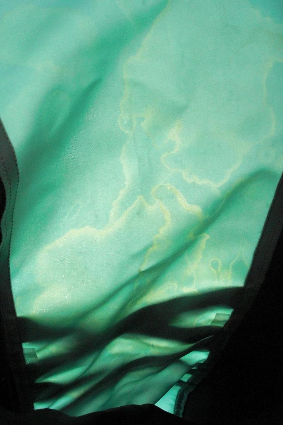 25P Cum on girlfriend's satin prom dress