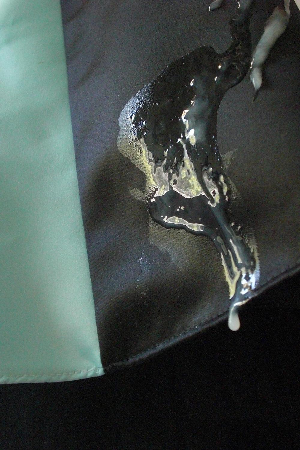 25P Cum on girlfriend's satin prom dress