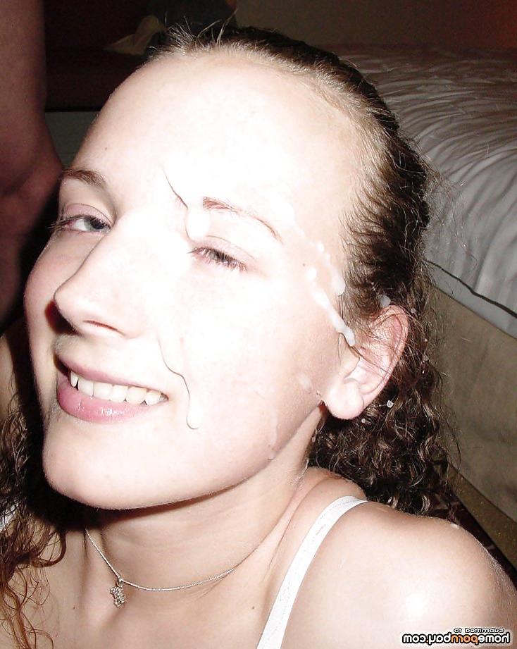 25P Massive cum loads on her face