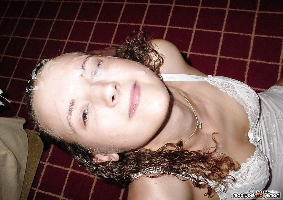 25P Massive cum loads on her face