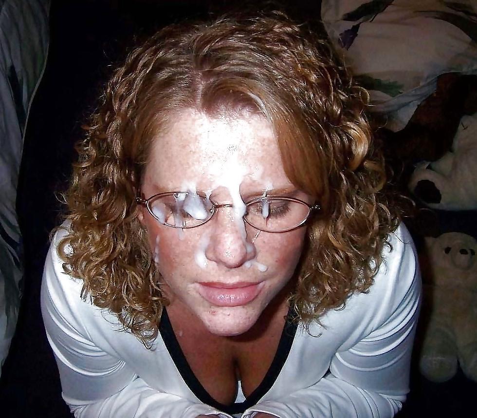 19P CUM ON GLASSES