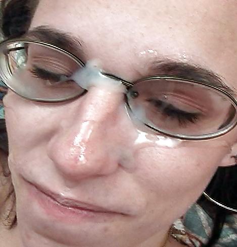 19P CUM ON GLASSES