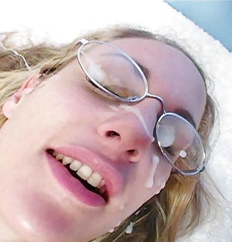 19P CUM ON GLASSES
