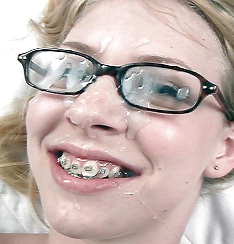 19P CUM ON GLASSES