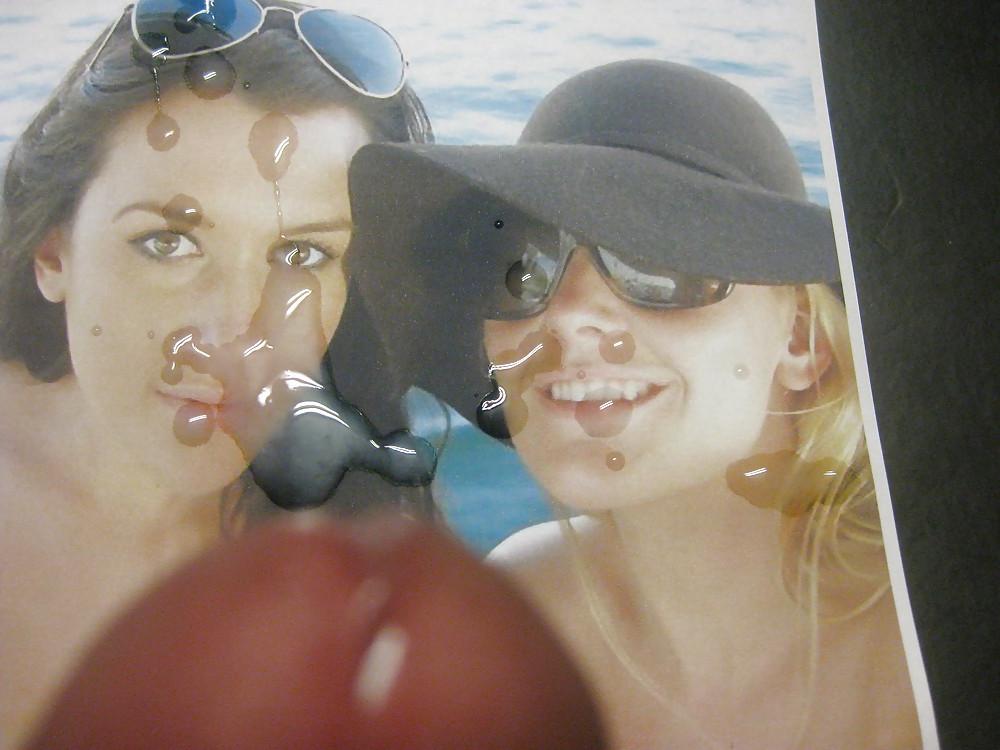 15P Gman Cum on Face of Cristine and Sammie Two English Cumsluts