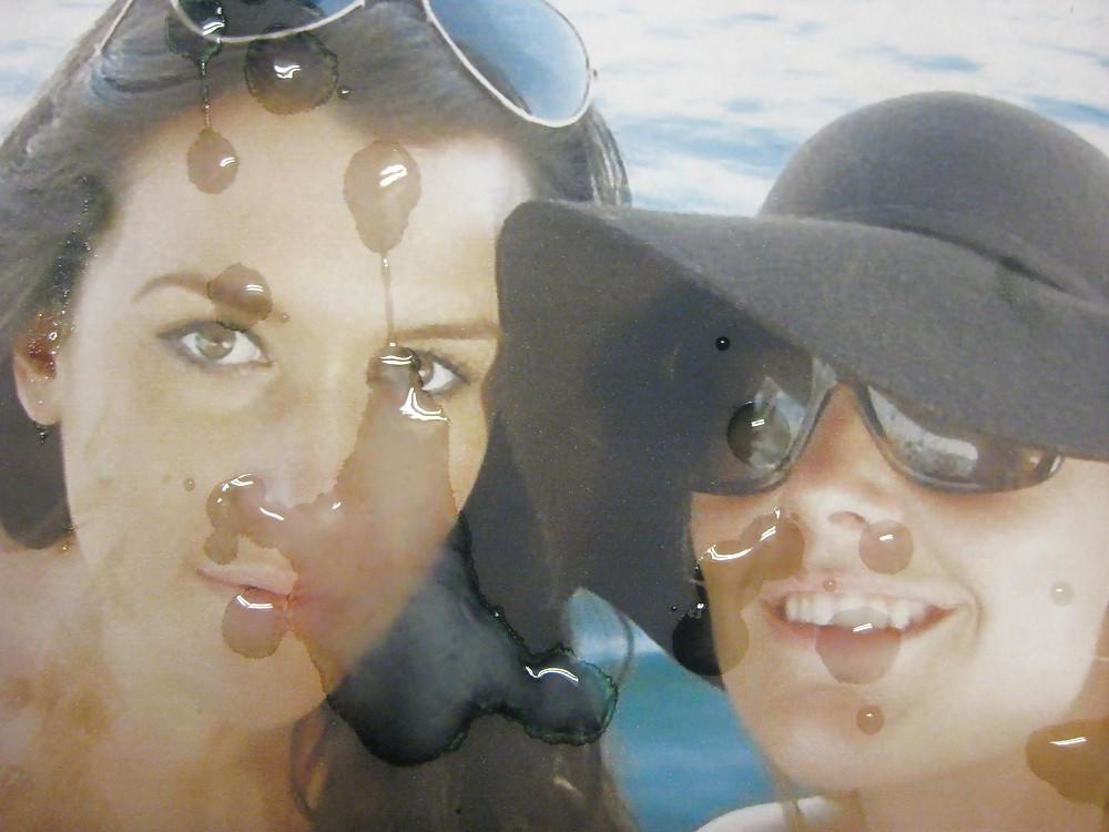15P Gman Cum on Face of Cristine and Sammie Two English Cumsluts