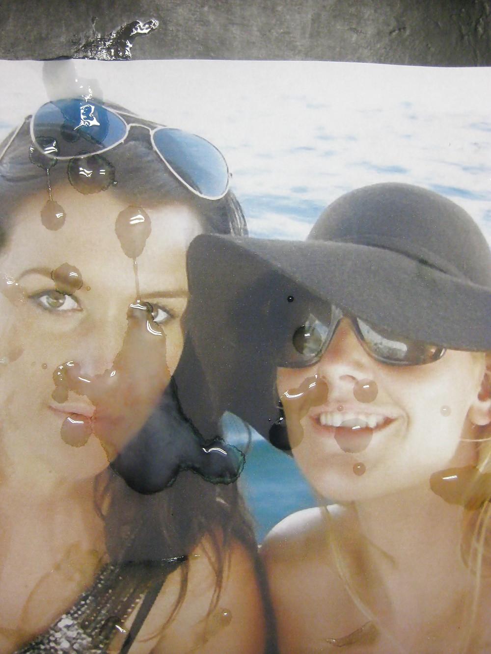 15P Gman Cum on Face of Cristine and Sammie Two English Cumsluts