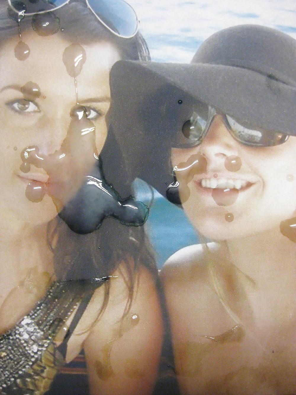 15P Gman Cum on Face of Cristine and Sammie Two English Cumsluts