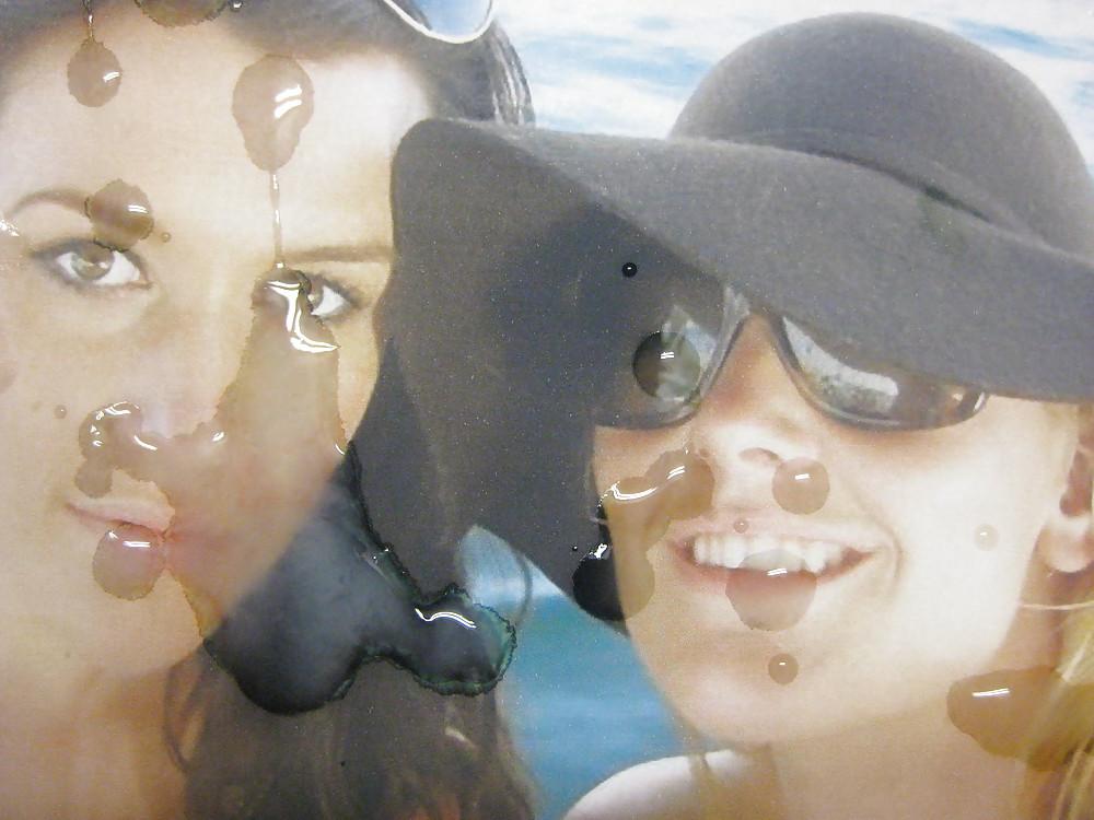 15P Gman Cum on Face of Cristine and Sammie Two English Cumsluts