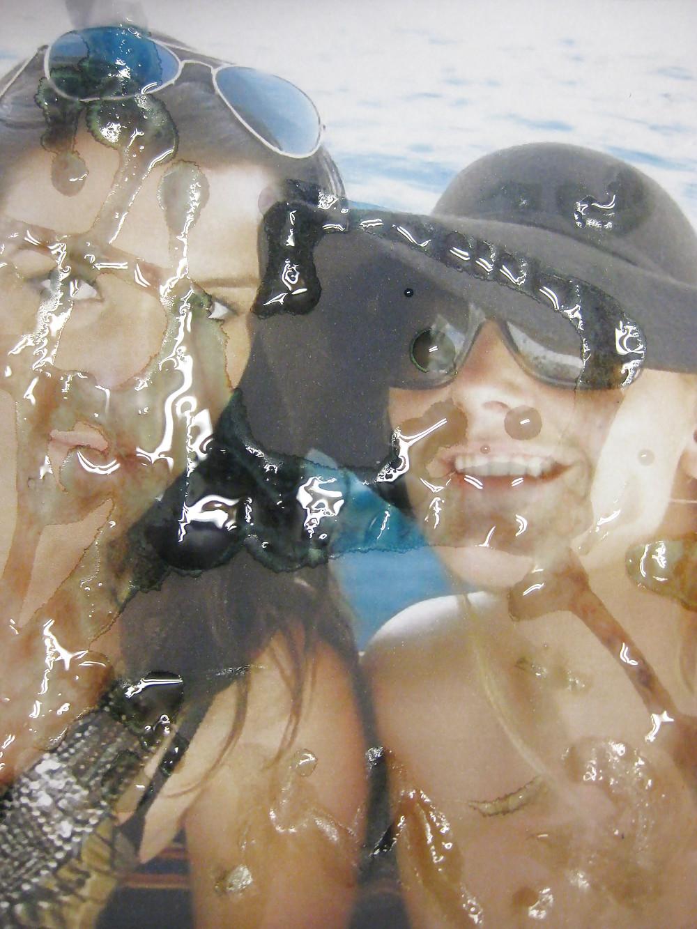 15P Gman Cum on Face of Cristine and Sammie Two English Cumsluts