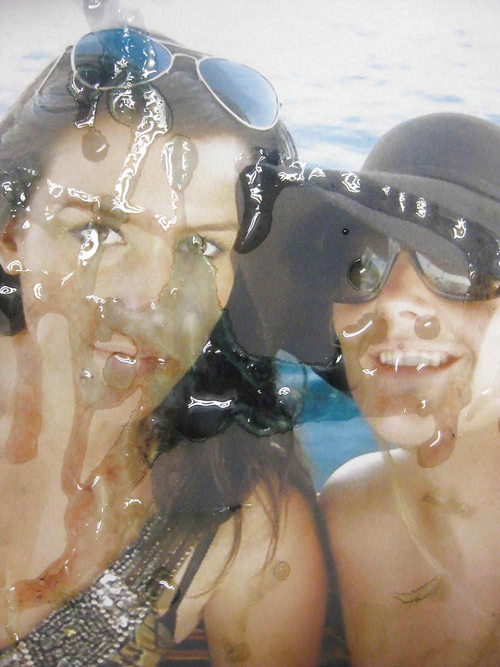 15P Gman Cum on Face of Cristine and Sammie Two English Cumsluts