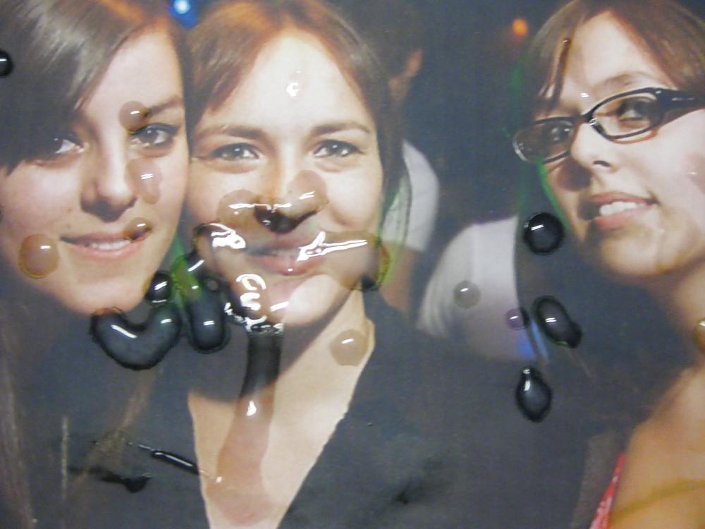 14P Gman Cum on Face of three French Sluts