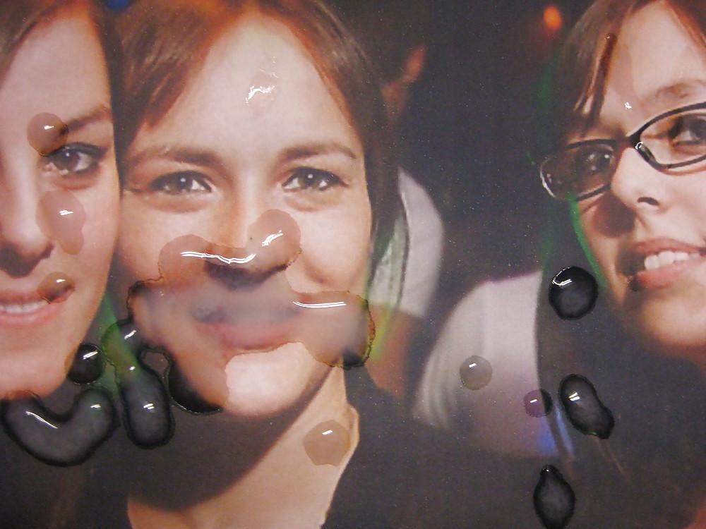 14P Gman Cum on Face of three French Sluts