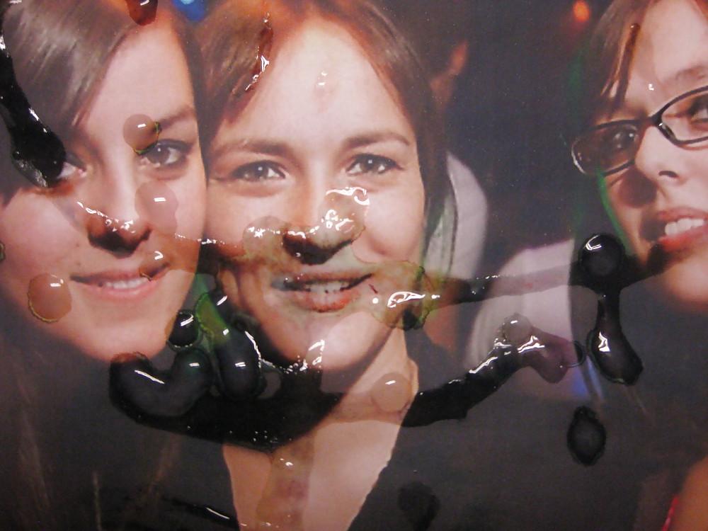 14P Gman Cum on Face of three French Sluts
