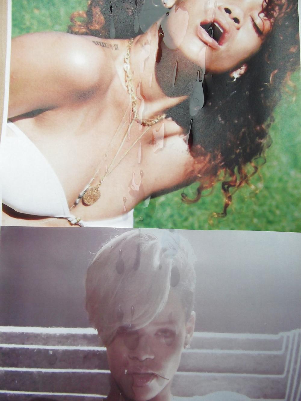 10P Cum on Rihanna