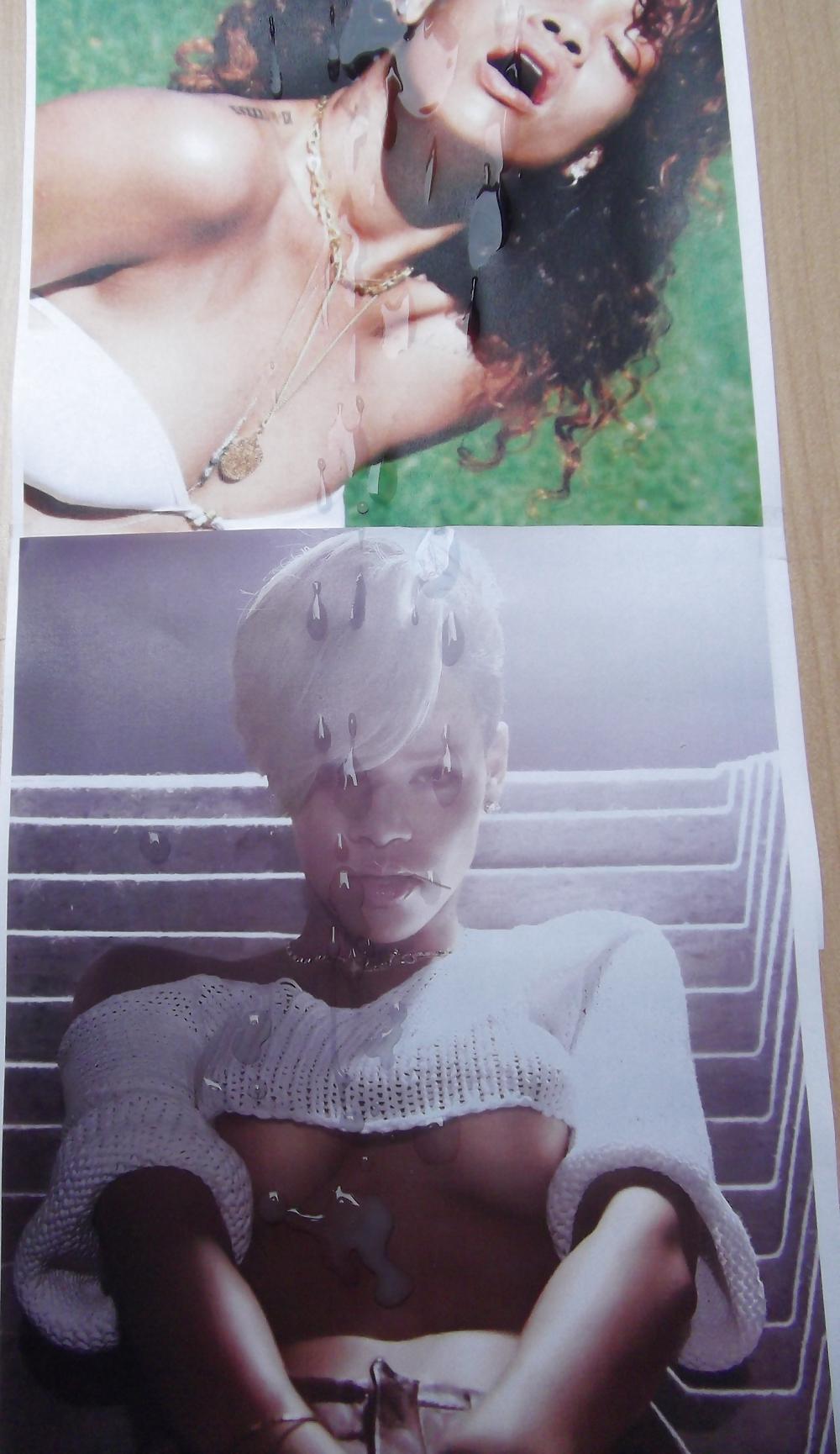 10P Cum on Rihanna