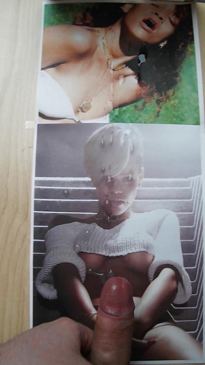 10P Cum on Rihanna