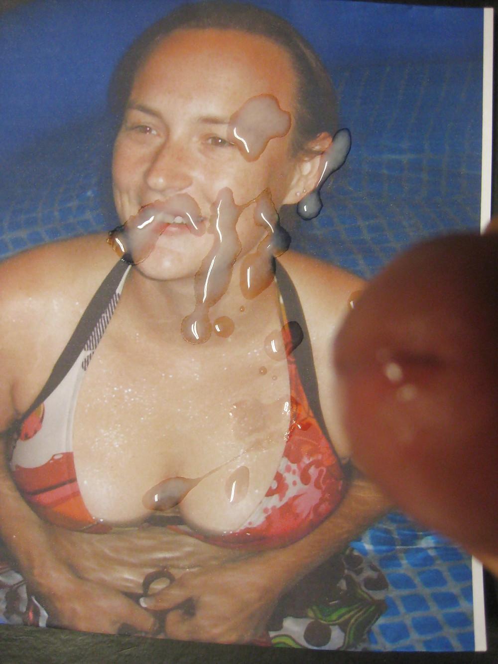 16P Cum on Face and Boobs of a Sexy French Slut