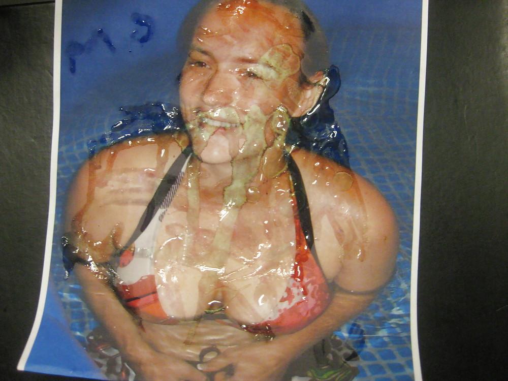 16P Cum on Face and Boobs of a Sexy French Slut