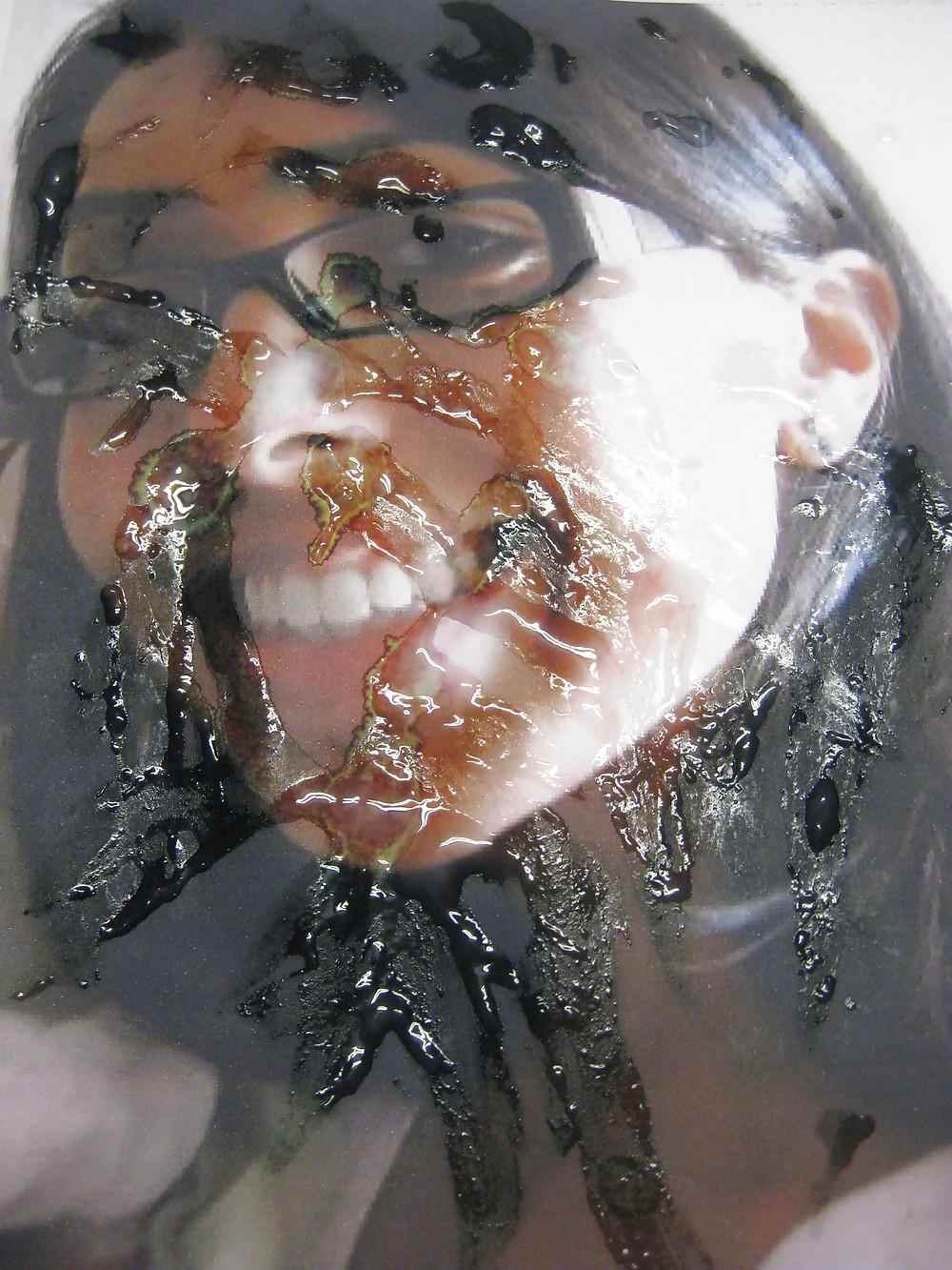 14P Gman Cum on Face of a Sexy Indian Girl