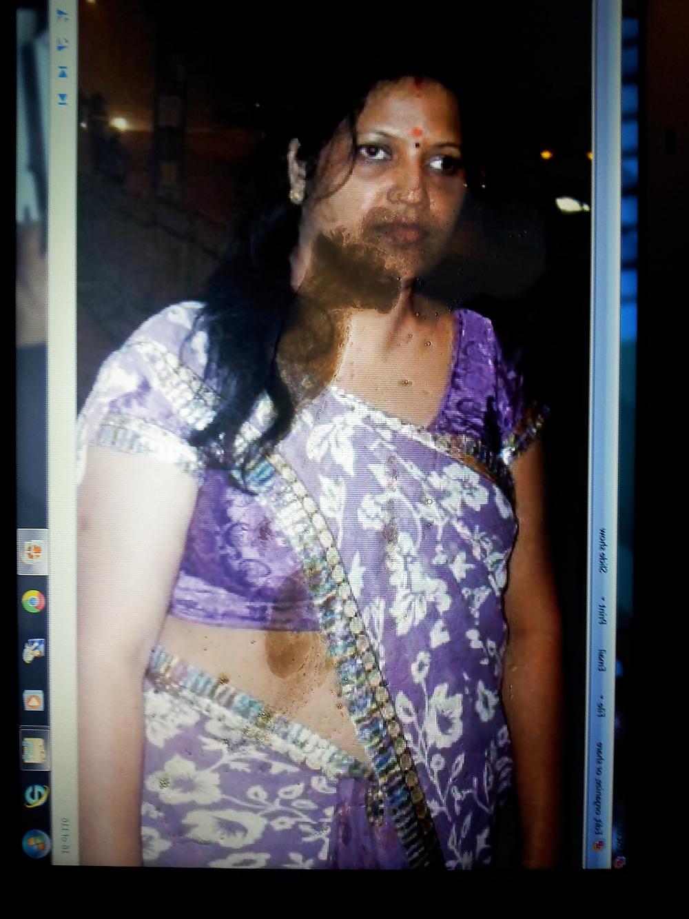 4P Cum on mature aunty