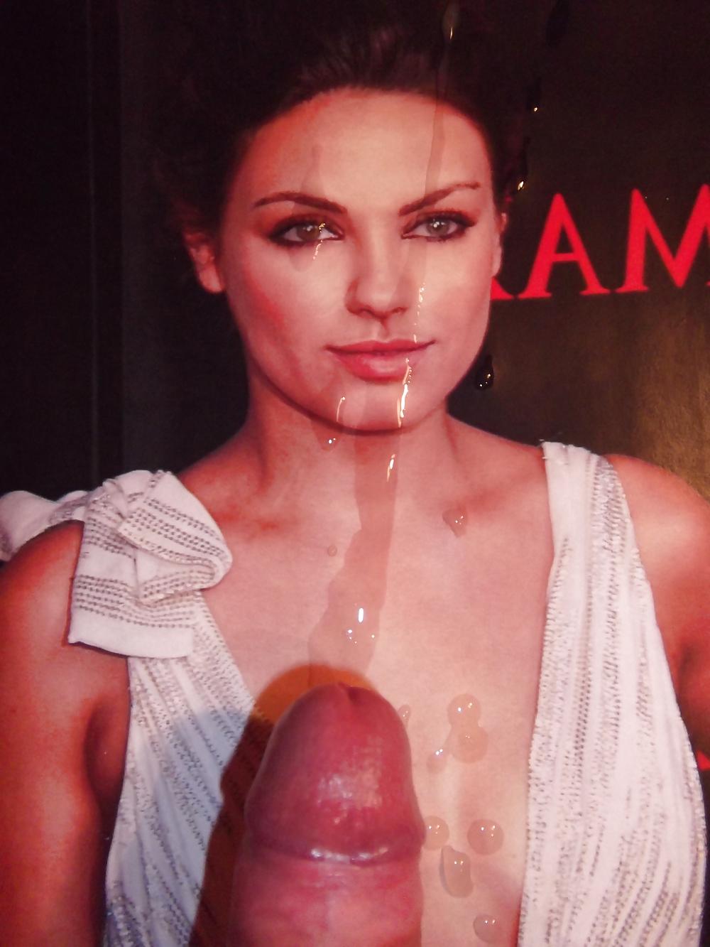 6P Cum on Mila Kunis