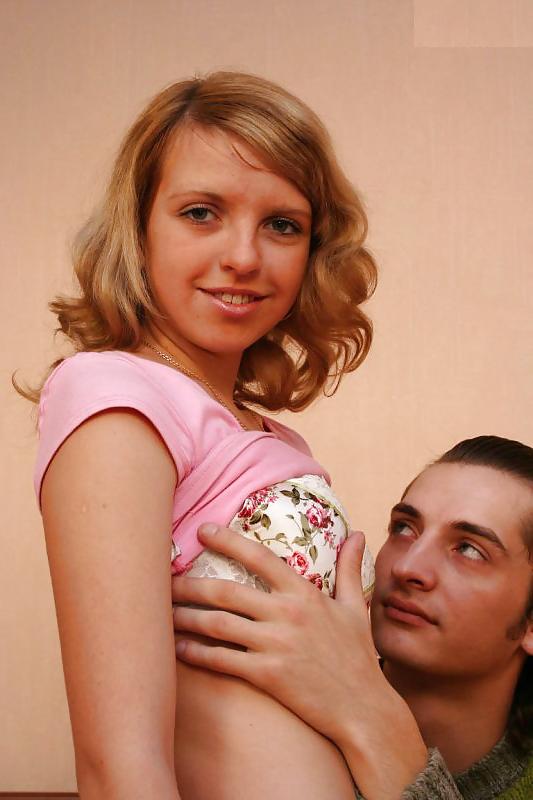 17P Small tits blonde teen fuck and facial