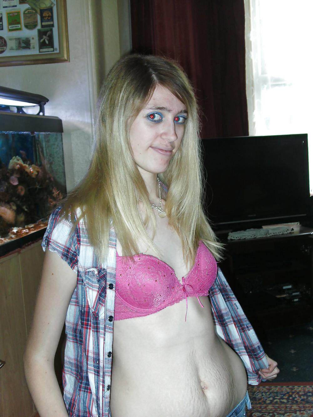 10P Pink bra and panties!