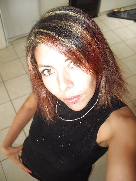 8P French MILF Laetitia's Self Face Shots