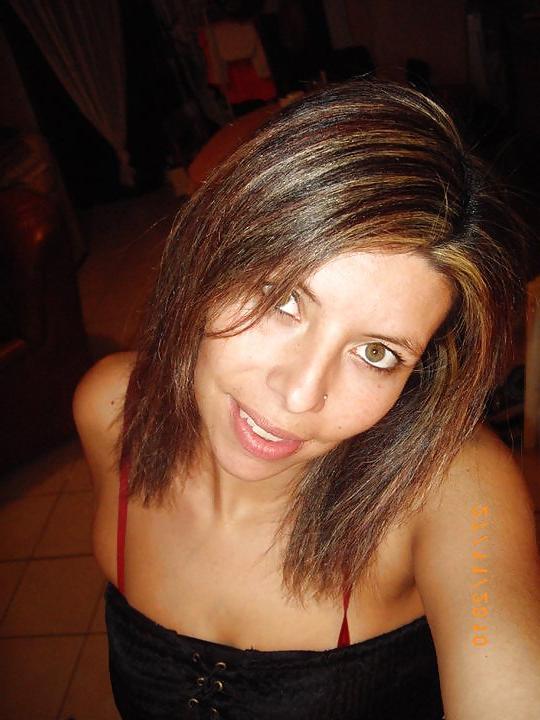8P French MILF Laetitia's Self Face Shots