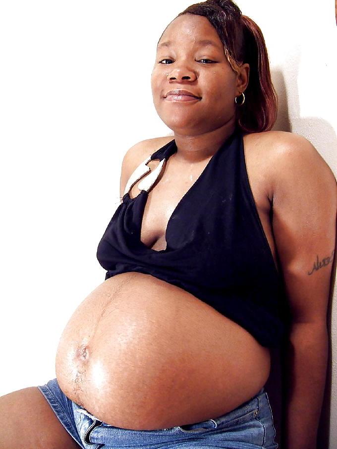 8P Pregnant black whores