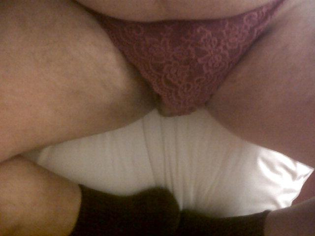 5P Cum on red bra