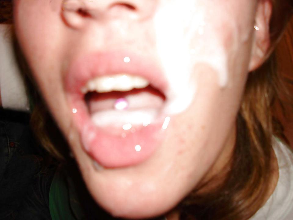 7P Cum on her mouth