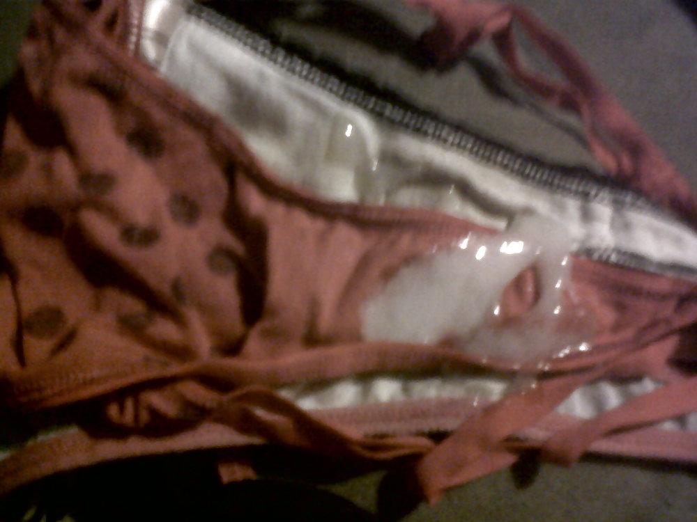 6P Cum on Miss Peach Dirty & clean panties
