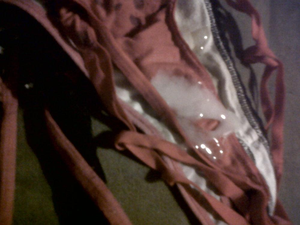 6P Cum on Miss Peach Dirty & clean panties