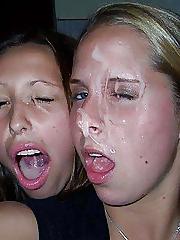 25P Cum face teens!! so hot!!