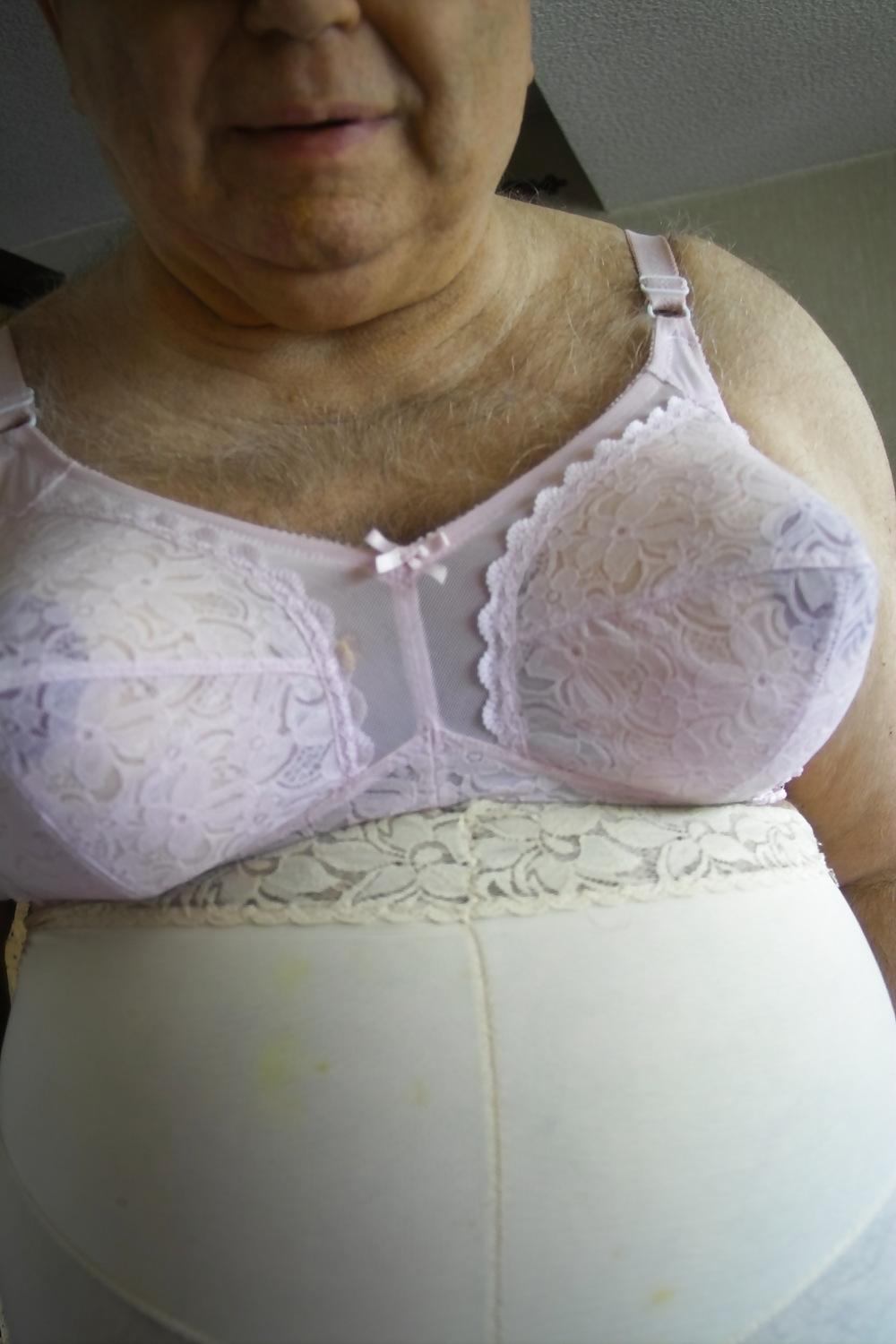 14P Pink bra and panty girdle