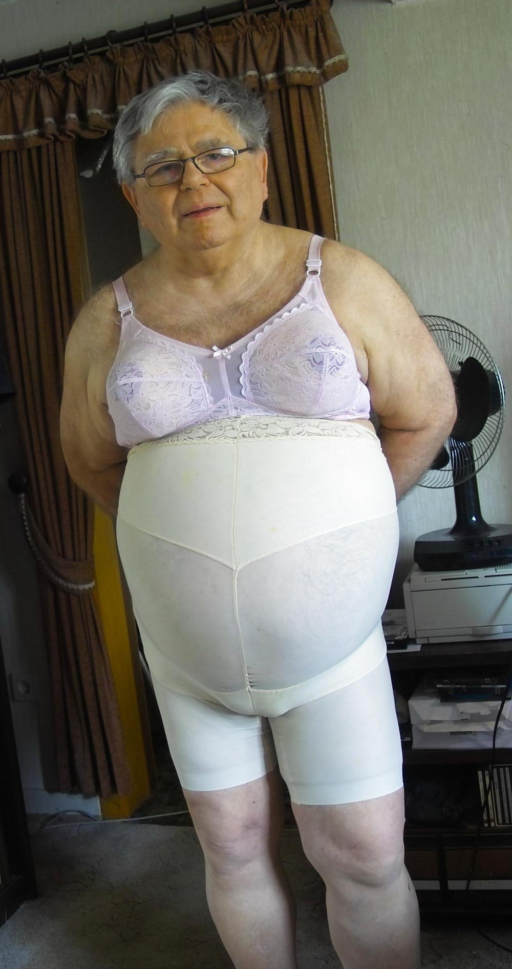 14P Pink bra and panty girdle