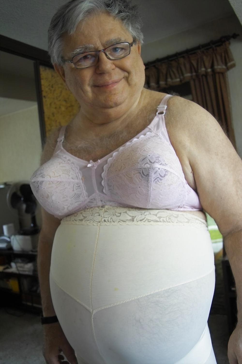 14P Pink bra and panty girdle