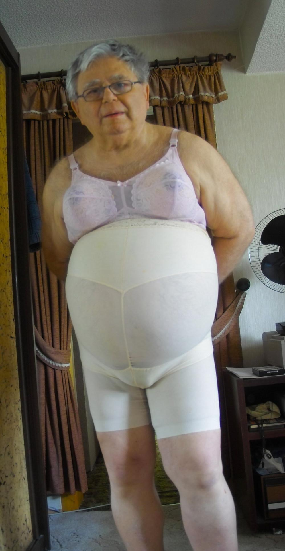 14P Pink bra and panty girdle