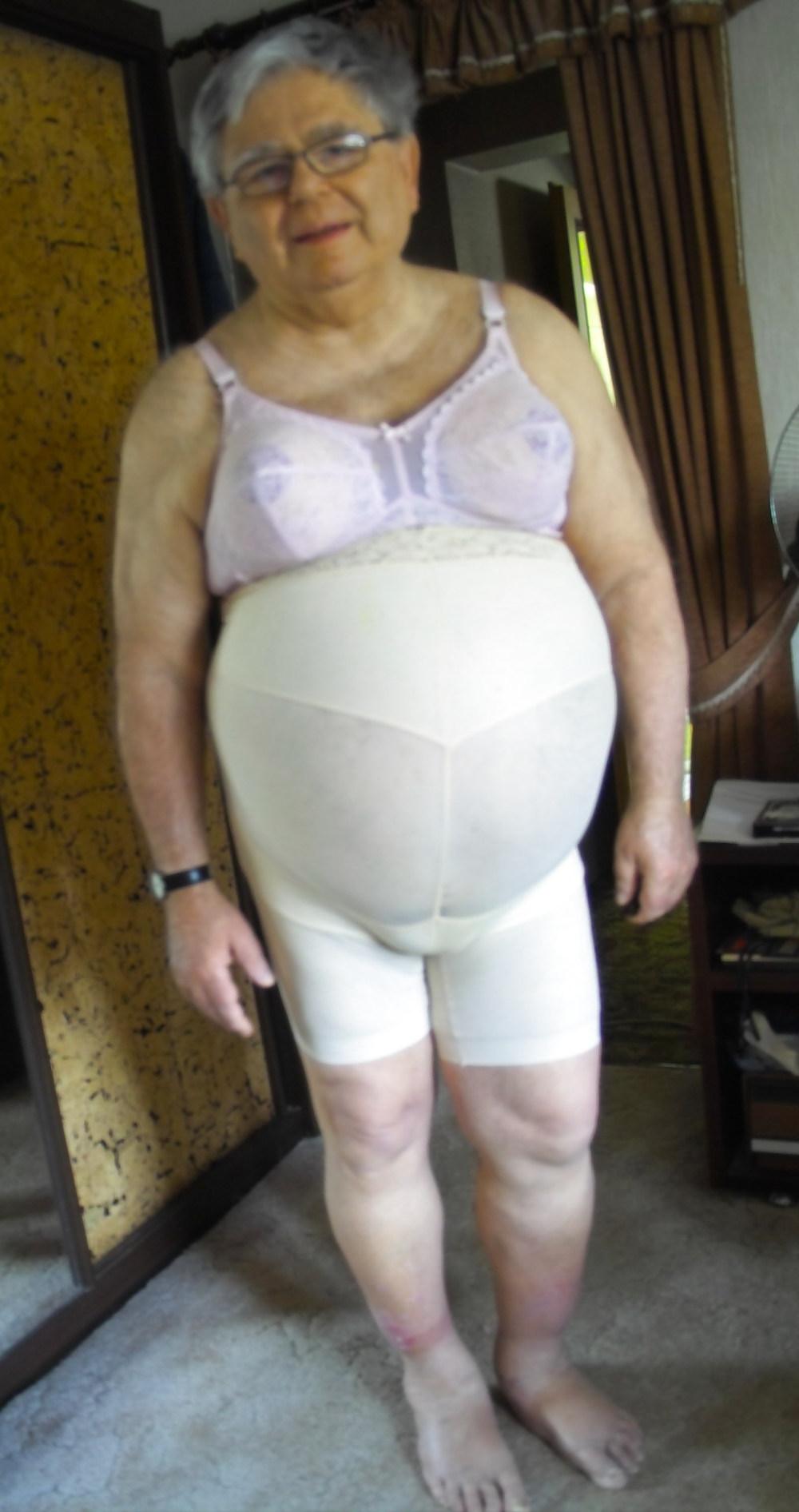 14P Pink bra and panty girdle