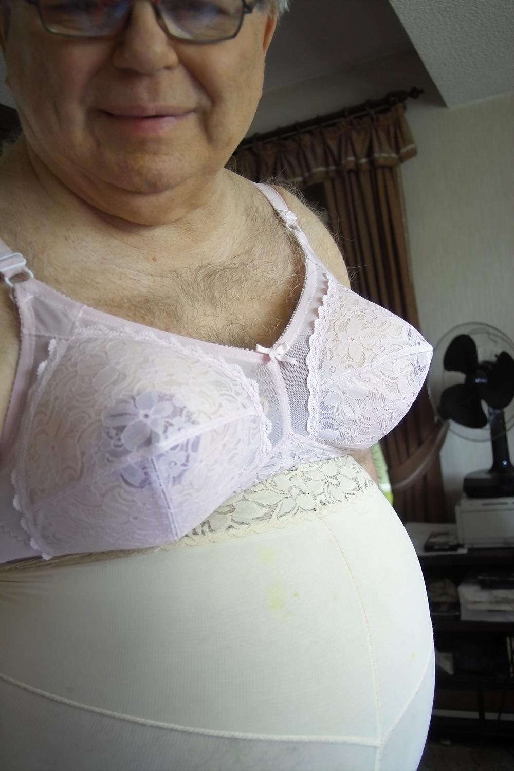 14P Pink bra and panty girdle